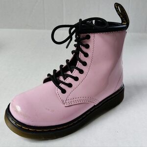 Dr. Martens 1460 Light Pink Patent Leather Lace-Up Boots Toddler’s Sz 10